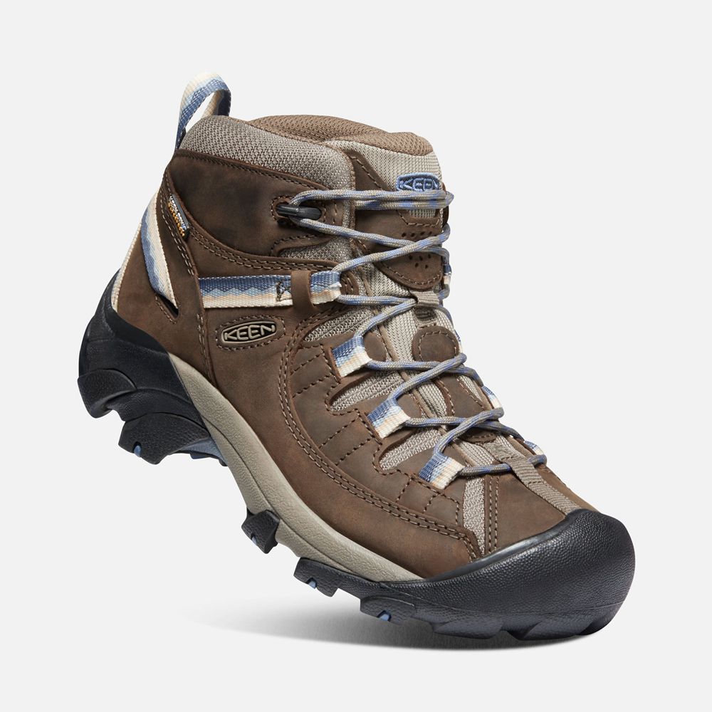 Keen Outdoor Bot Kadın Kahverengi - Targhee Ii Waterproof Mid - Türkiye LQNU49581